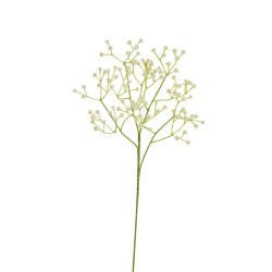 Lot de 48 - Tige artificielle de gypsophile X4, 64 cm - blanc 