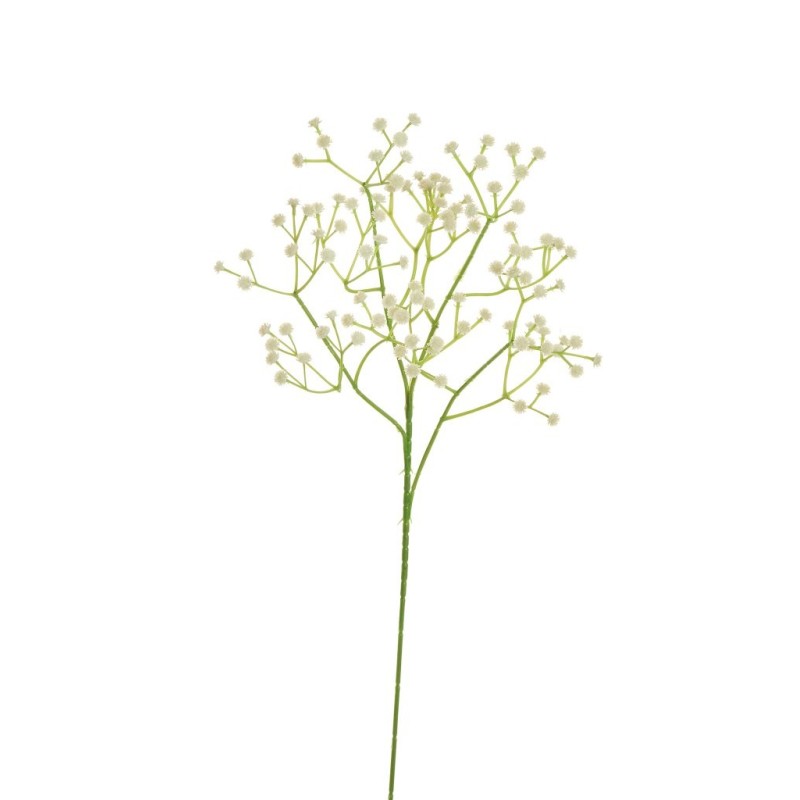 Lot de 48 - Tige artificielle de gypsophile X4, 64 cm - blanc 