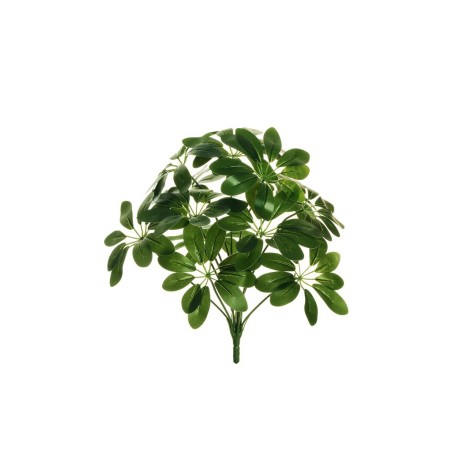 Lot de 30 - Petit buisson artificiel de schefflera toucher réel X12, 41 cm - vert 
