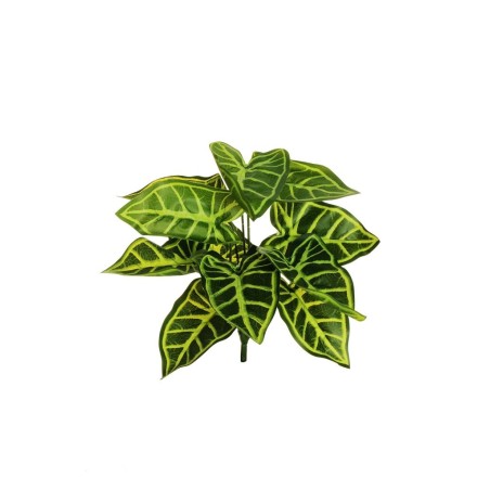 Lot de 15 - Buisson artificiel d'anthurium toucher réel impression 3D X12, 34 cm - vert 