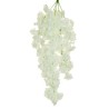 Lot de 24 - Buisson suspendu artificiel de fleurs de pêcher X5, 70 cm - blanc 