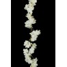 Lot de 48 - Guirlande artificielle de fleurs de pêcher, 180 cm - blanc 