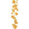 Lot de 48 - Guirlande artificielle de fleurs de pêcher, 180 cm - orange clair 