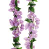 Lot de 12 - Guirlande artificielle de pétunias, 165 cm - lilas lavande 