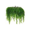 Saule artificiel suspendu en parasol toucher réel D. 120 cm, 105 cm - vert 