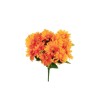 Lot de 36 - Mini buisson artificiel de marguerites X7, 32 cm - orange 