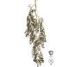Lot de 36 - Branche suspendue artificielle d'eucalyptus ignifugée anti-UV, 90 cm - violet foncé 