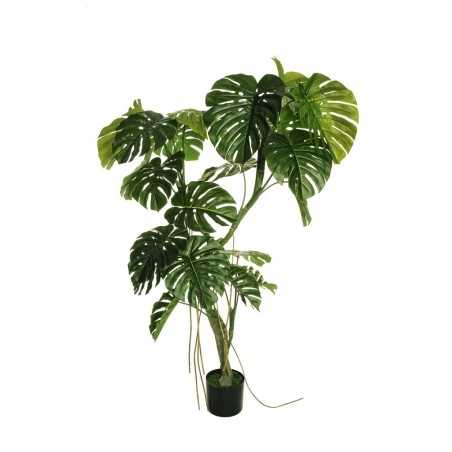 Plante artificielle philodendron monstera toucher réel en pot, 210 cm - vert 
