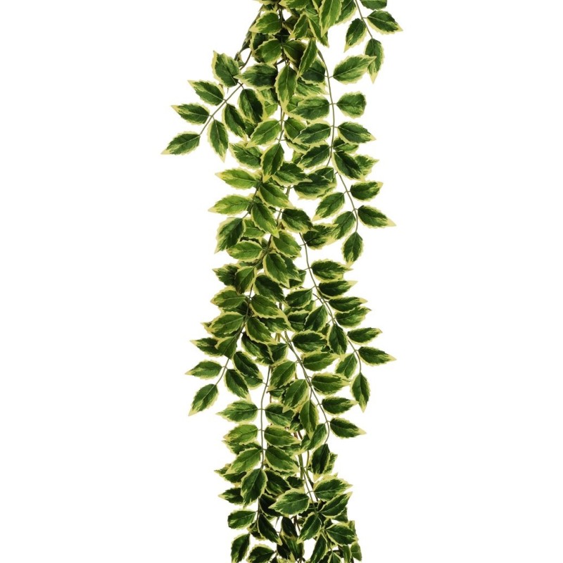 Lot de 12 - Guirlande artificielle de mahonia, 200 cm - vert jaune 