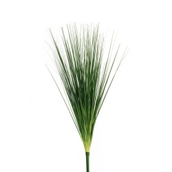 Lot de 12 - Buisson artificiel d'herbe PVC, 75 cm - vert 