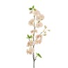 Lot de 12 - Tige artificielle de fleurs de pêcher toucher réel X3, 98 cm - rose clair 