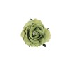 Lot de 48 - Tête artificielle de rose Queen D. 12 cm - vert sauge 