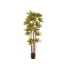 Lot de 2 - Plante artificielle croton toucher réel en pot, 180 cm - mix 