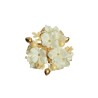 Lot de 24 - Couronne artificielle de bougie hortensia, baies, noix et blé, 12,5 cm - crème or 