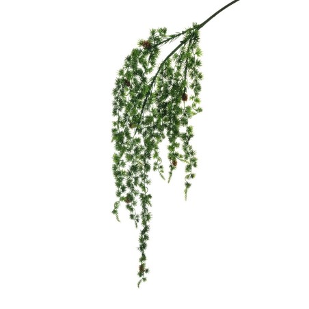 Lot de 6 - Tige suspendue artificielle de pin larix avec pommes de pin, 123 cm - vert 