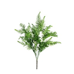 Lot de 12 - Buisson artificiel de fougère X5, 58 cm - vert 
