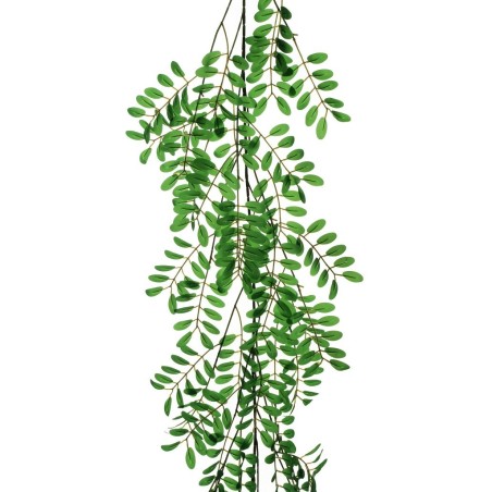 Lot de 30 - Guirlande artificielle d'acacia 720 feuilles, 200 cm - vert 
