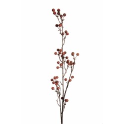 Lot de 24 - Tige artificielle de baies d'automne, 83 cm - marron rouille 