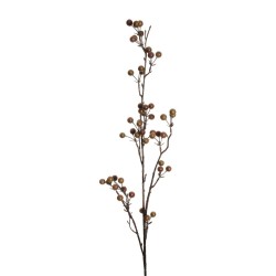 Lot de 24 - Tige artificielle de baies d'automne, 83 cm - vert marron 
