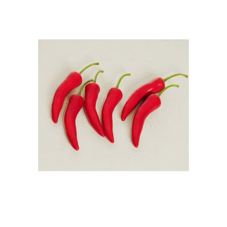 Lot de 32 - Gros piment artificiel, 14,5 cm - rouge 