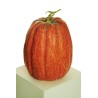 Lot de 2 - Citrouille ovale artificielle aspect naturel D. 27 cm, H. 35 cm - orange 