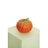 Lot de 12 - Citrouille artificielle aspect naturel D. 17 cm, H. 15,5 cm - orange 