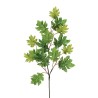 Lot de 24 - Tige artificielle de chêne X15 feuilles, 81 cm - vert 