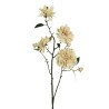 Lot de 12 - Longue tige artificielle de camélia, 95 cm - crème 