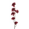 Lot de 24 - Tige artificielle de fleurs de poirier X6, 94 cm - bordeaux 