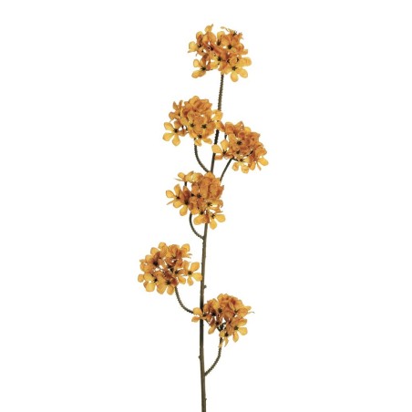 Lot de 24 - Tige artificielle de fleurs de poirier X6, 94 cm - moutarde 