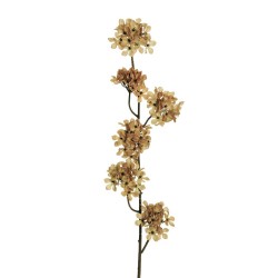 Lot de 24 - Tige artificielle de fleurs de poirier X6, 94 cm - marron clair 