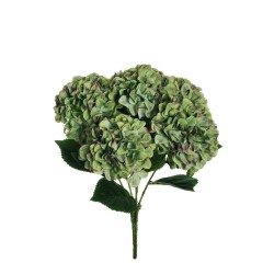 Lot de 12 - Buisson artificiel d'hortensia d'automne X5, 49 cm - vert violet 