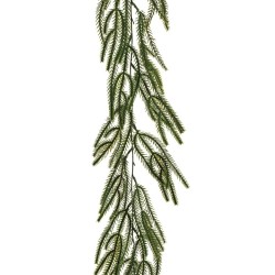 Lot de 16 - Guirlande artificielle de cryptomeria japonica, 160 cm - vert 