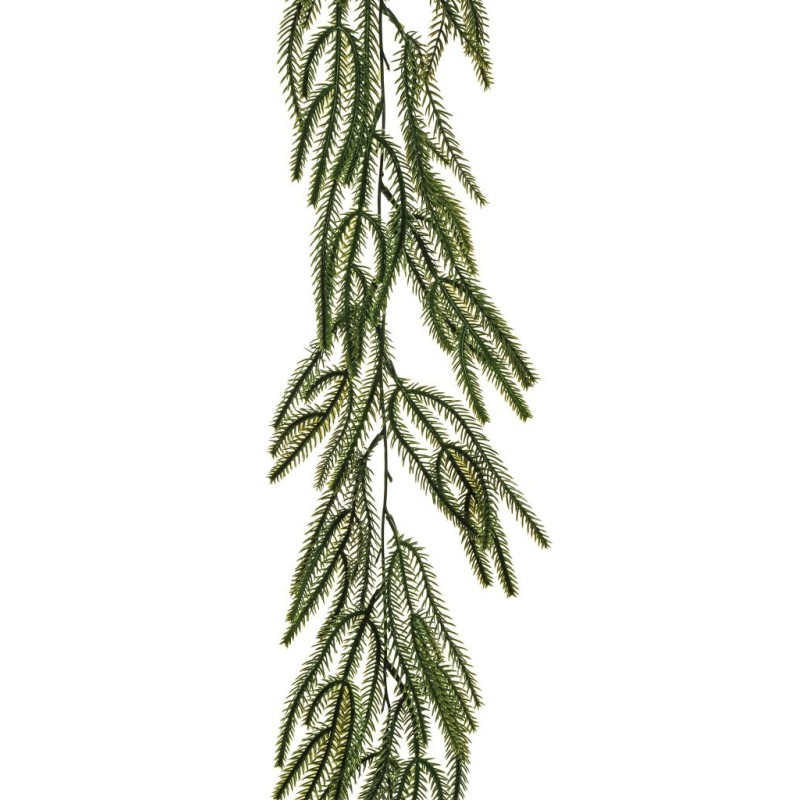 Lot de 16 - Guirlande artificielle de cryptomeria japonica, 160 cm - vert 