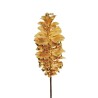 Lot de 12 - Grosse pomme de pin artificielle métallisée, 54 cm - or 