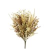 Lot de 12 - Buisson artificiel d'automne X12 avec baies et verdure, 51 cm - crème marron 