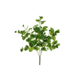 Lot de 24 - Buisson artificiel de menthe toucher réel X5, 40 cm - vert 