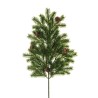 Lot de 12 - Tige artificielle de pin X28 avec pommes de pin, 62 cm - vert 