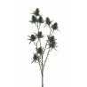 Lot de 24 - Tige artificielle d'eryngium X5, 65 cm - bleu 