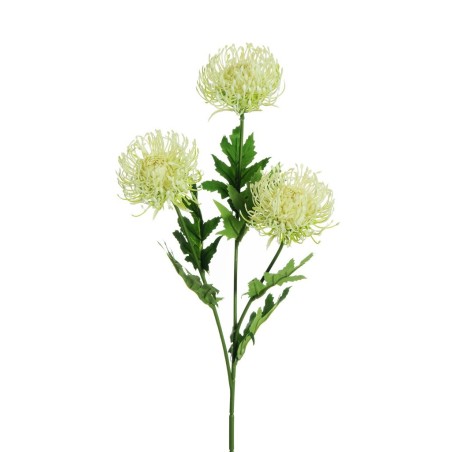 Lot de 24 - Tige artificielle de cordyfolium X3, 66 cm - crème 