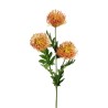 Lot de 24 - Tige artificielle de cordyfolium X3, 66 cm - orange clair 