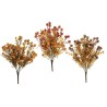 Lot de 24 - Buisson artificiel de cardo X9 avec mini fleurs, 45 cm - jaune orange marron 