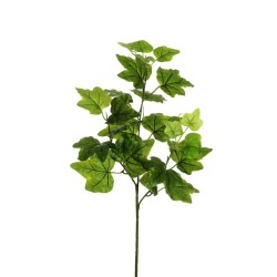 Lot de 24 - Tige artificielle de lierre toucher réel X3, 66 cm - vert 