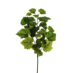 Lot de 24 - Tige artificielle de raisin toucher réel X3, 66 cm - vert 