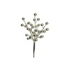 Lot de 240 - Pic artificiel de baies d'ilex, 20 cm - argent 