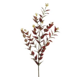 Lot de 16 - Tige artificielle de myrte impression 3D, 92 cm - rouge bordeaux 