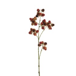 Lot de 24 - Tige artificielle de mûres, 78 cm - bordeaux violet 