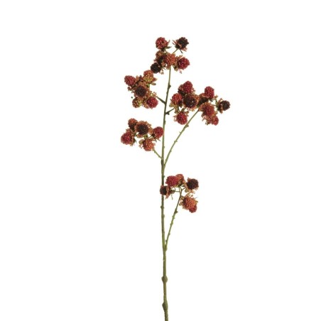 Lot de 24 - Tige artificielle de mûres, 78 cm - bordeaux violet 