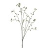 Lot de 12 - Branche artificielle de baies de Noël métallisée, 122 cm - argent 