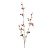 Lot de 24 - Tige artificielle d'églantier, 83 cm - rouge 